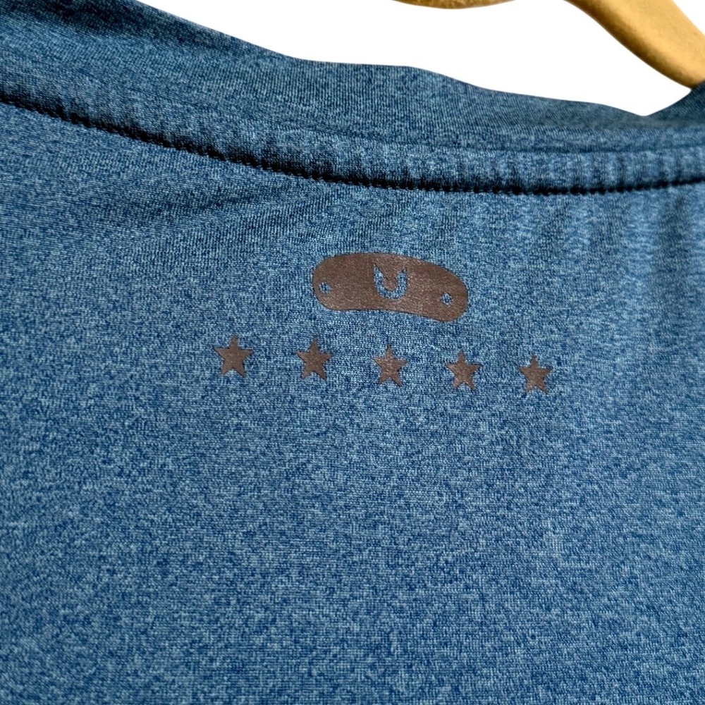 Northyard Mens Performance T-Shirt Heather Blue‎ Short Sleeve Athletic Size M - Picture 5 of 6